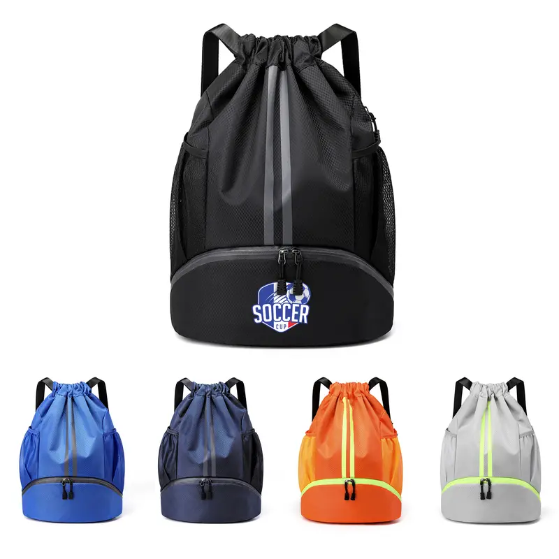 Wet And Dry Separation Drawstring Backpack – Drawstring Bags – available in black, blue, green, grey colours and 1 more