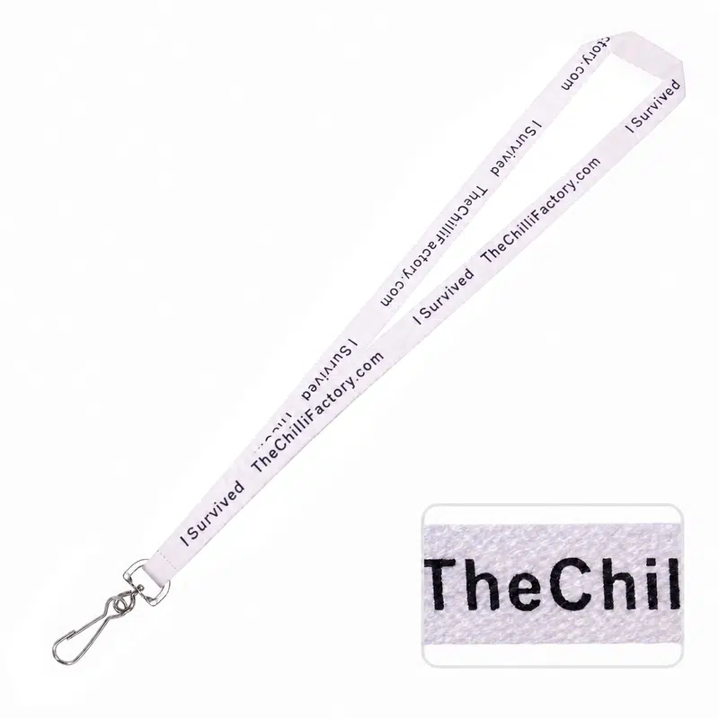 Bamboo Ribbed Lanyard – Lanyards – available in beige, multi colours