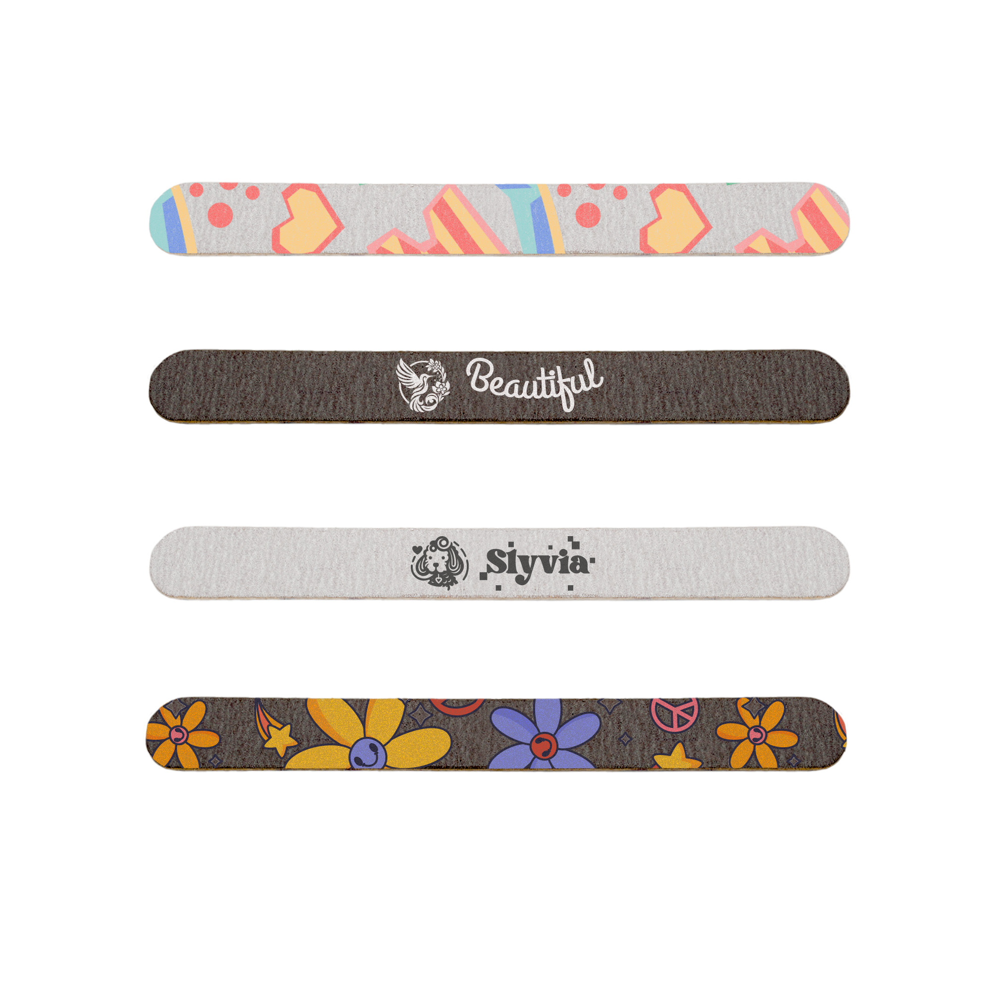 Pack of 50 Wooden Straight Shape Nail Files