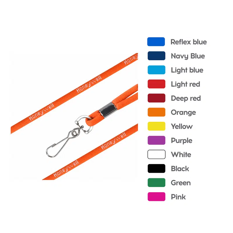 Poly Rope Lanyard – Lanyards – available in black, blue, green, orange colours and 5 more