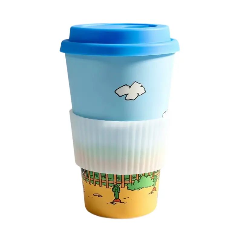 400ml Reusable Bamboo Coffee Cup – Misc Outdoors – available in multi colour