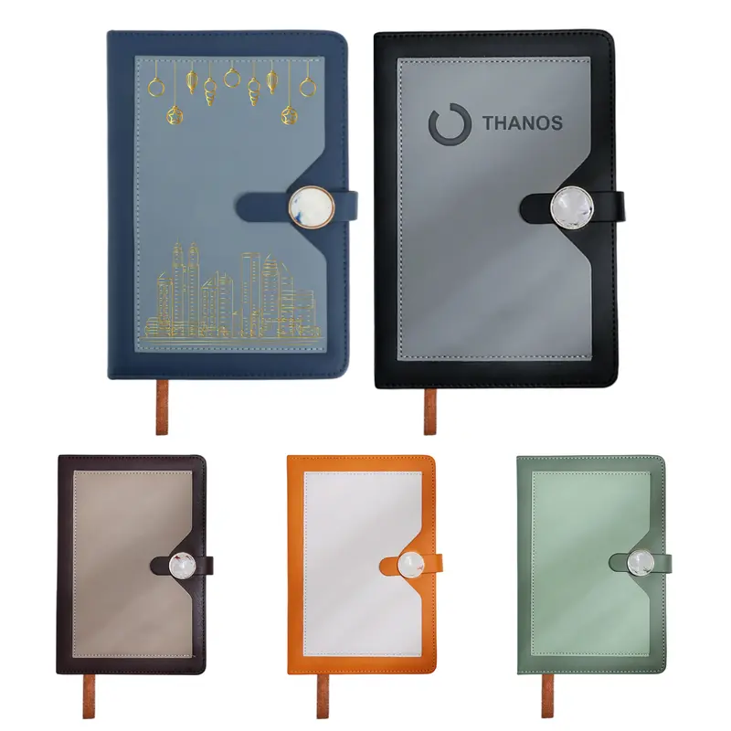A5 Magnetic Buckle Pocket Notebook – Notebooks – available in black, blue, brown, green colours and 1 more