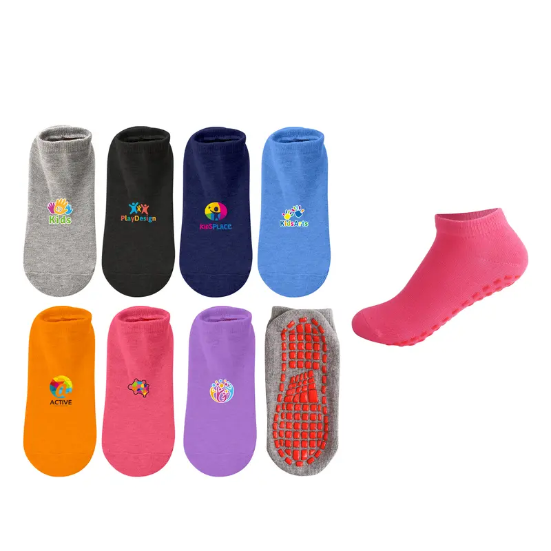 Low Cut Kids Gripper Socks – Socks – available in black, blue, grey, orange colours and 2 more
