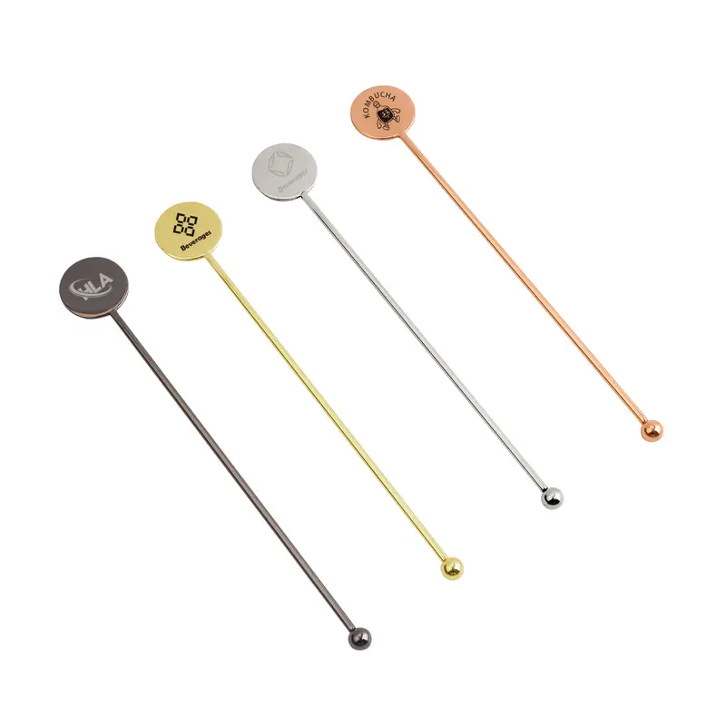 Stainless Steel Cocktail Drink Stirrer – Misc Drinkware – available in gold, silver colours