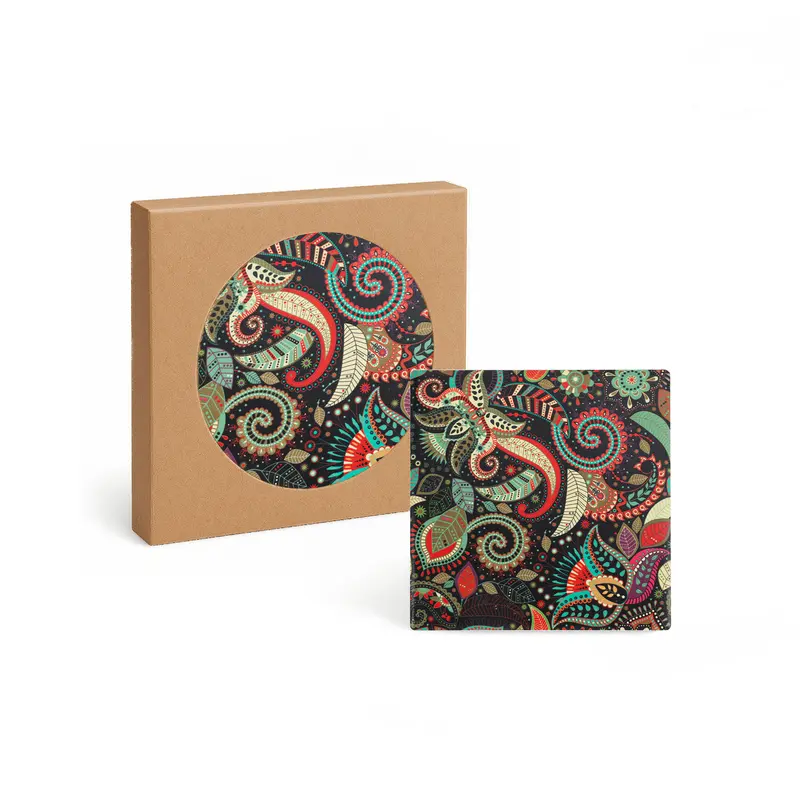 Square Ceramic Coaster – Coasters – available in multi colour