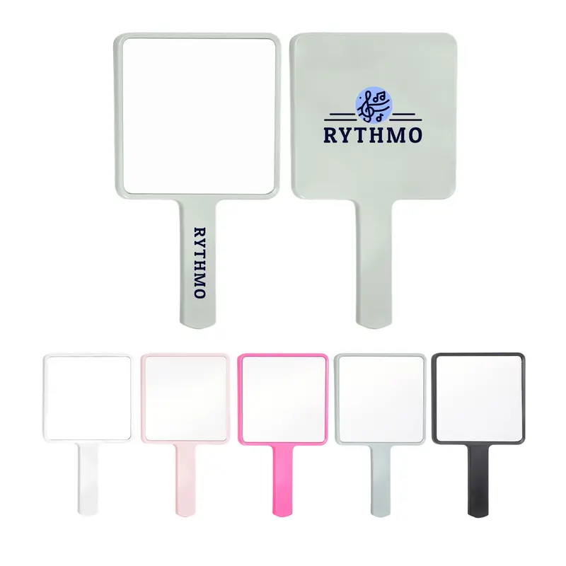 Handheld Square Mirror – Misc Homeware – available in black, blue, green, pink colours and 1 more
