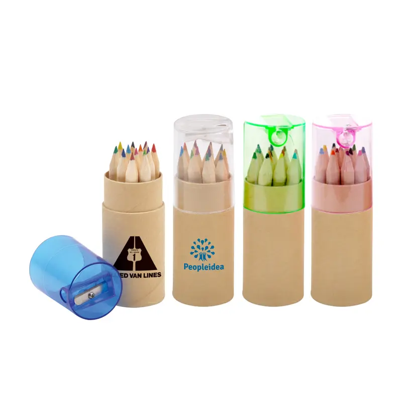 Recycled Coloured Pencil Set – Coloured Pencils – available in blue, green, pink, white colours