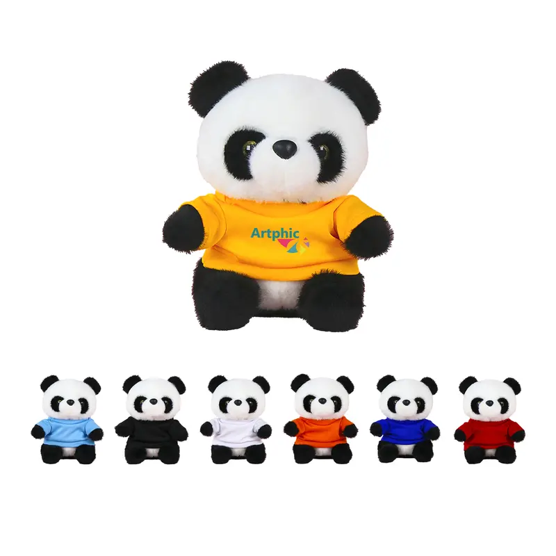T-shirt Panda Plush Toy – Games – available in black, blue, orange, red colours and 2 more