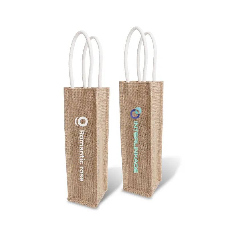 Jute Wine Carrier – Tote Bags – available in beige colour