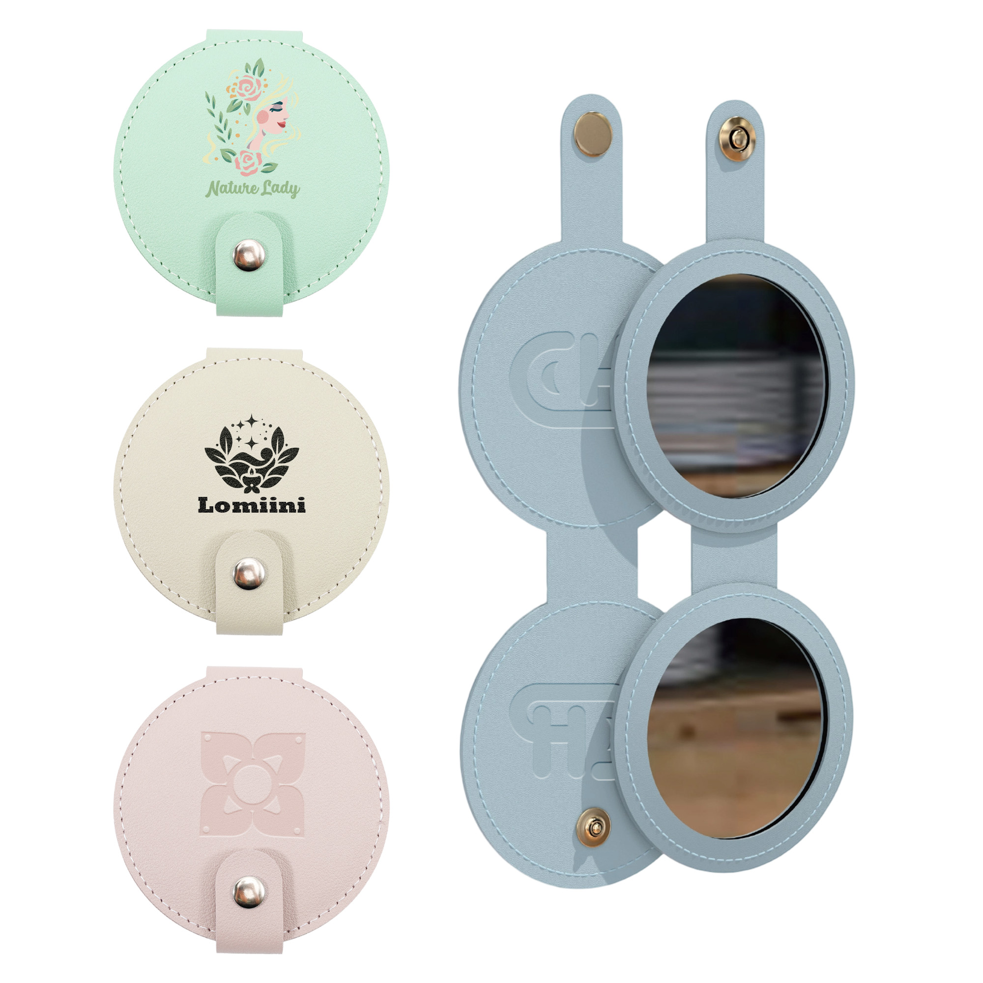 Round Folding Pocket Mirror