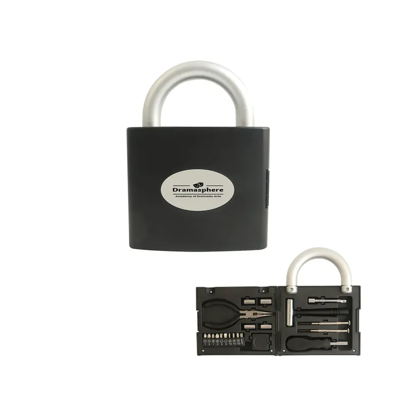 Padlock Shape Toolkit – Tool Sets – available in black colour