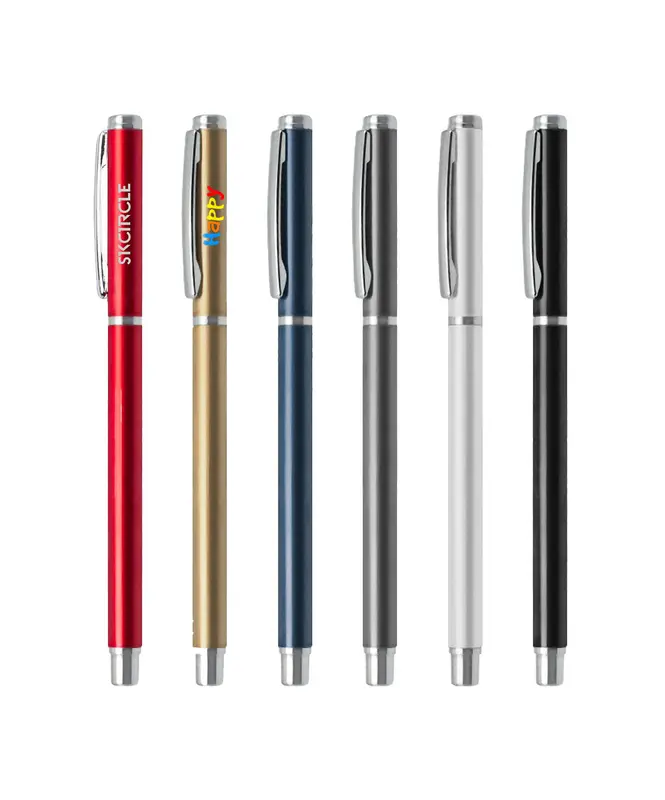 Aluminum Gel Pen – Metal Pens – available in black, blue, gold, grey colours and 2 more