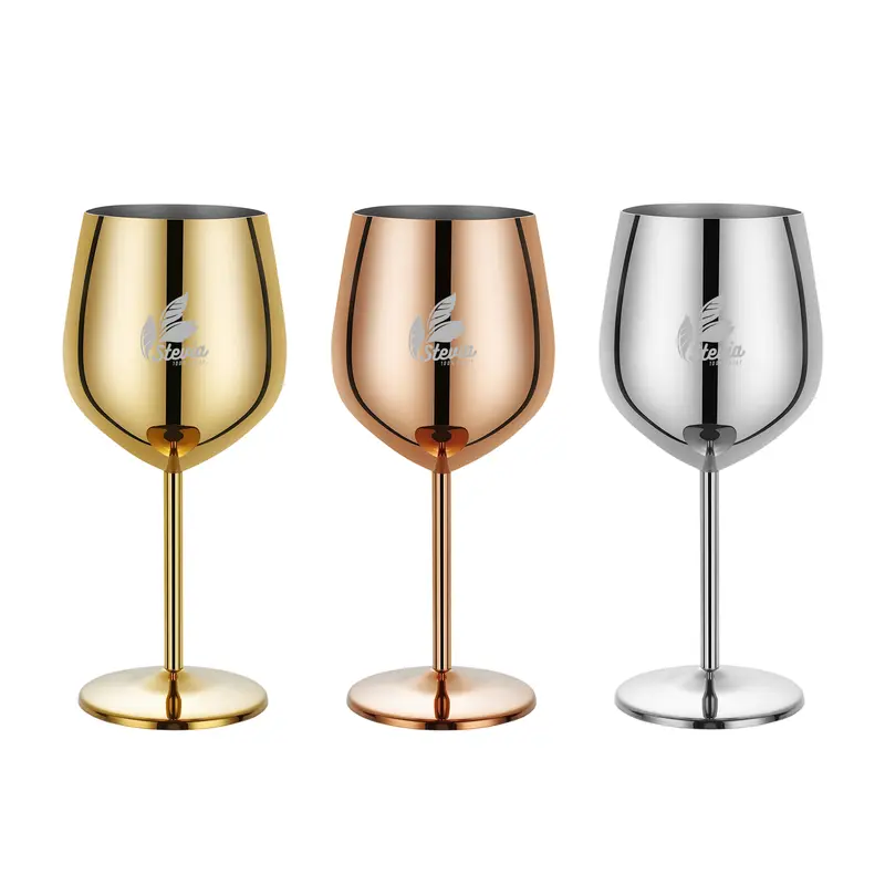 Stainless Steel Wine Goblet – Misc Drinkware – available in gold, silver colours