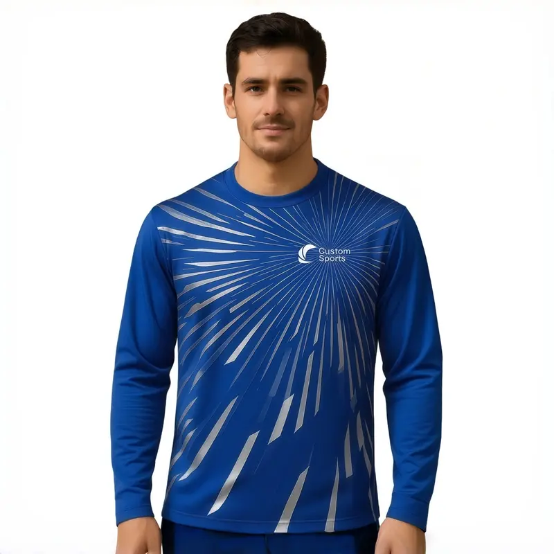 100% Poly Milk Silk Sublimated Basic Long Sleeves Shirt – Shirts – available in multi colour