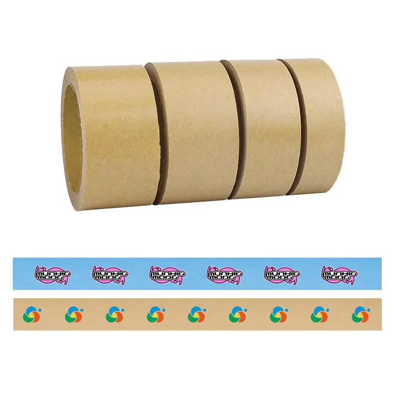 Self Adhesive Kraft Paper Tape – Misc Print – available in beige, multi, white colours
