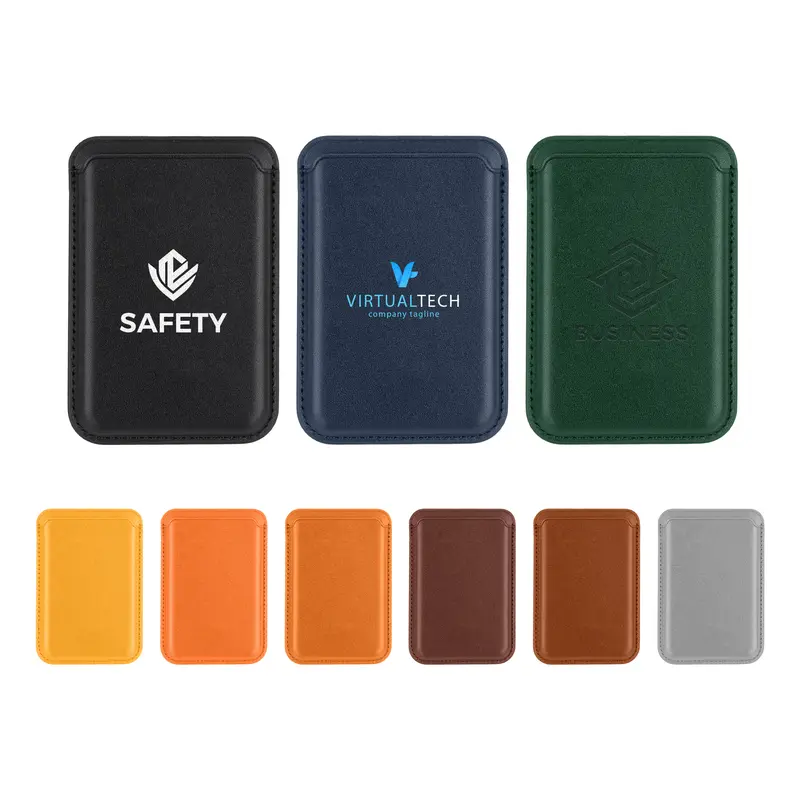 PU Magnetic Phone Card Holder – Phone Accessories – available in black, blue, brown, green colours and 3 more