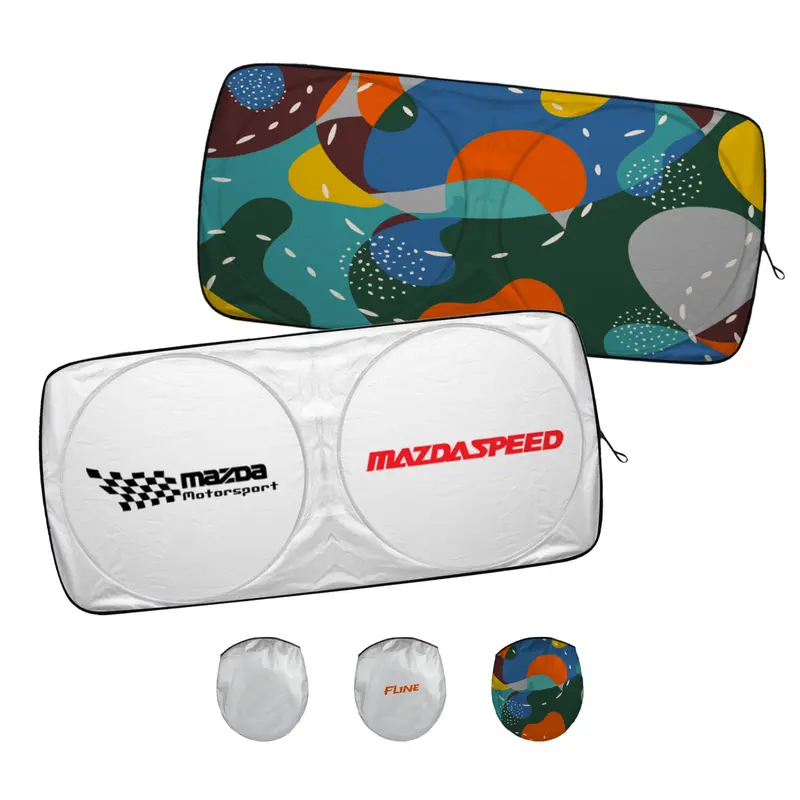 Twin Circular Reflective Car Sunshade – Tool Sets – available in multi, silver colours