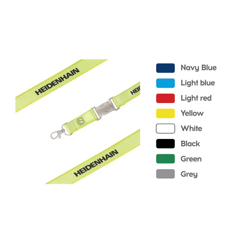 Poly Satin Lanyard – Lanyards – available in black, blue, green, grey colours and 3 more