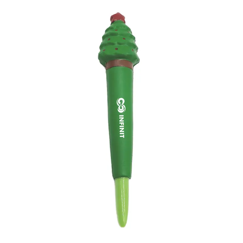 Pen with Tree Stress Reliever – Stress Shapes – available in green colour