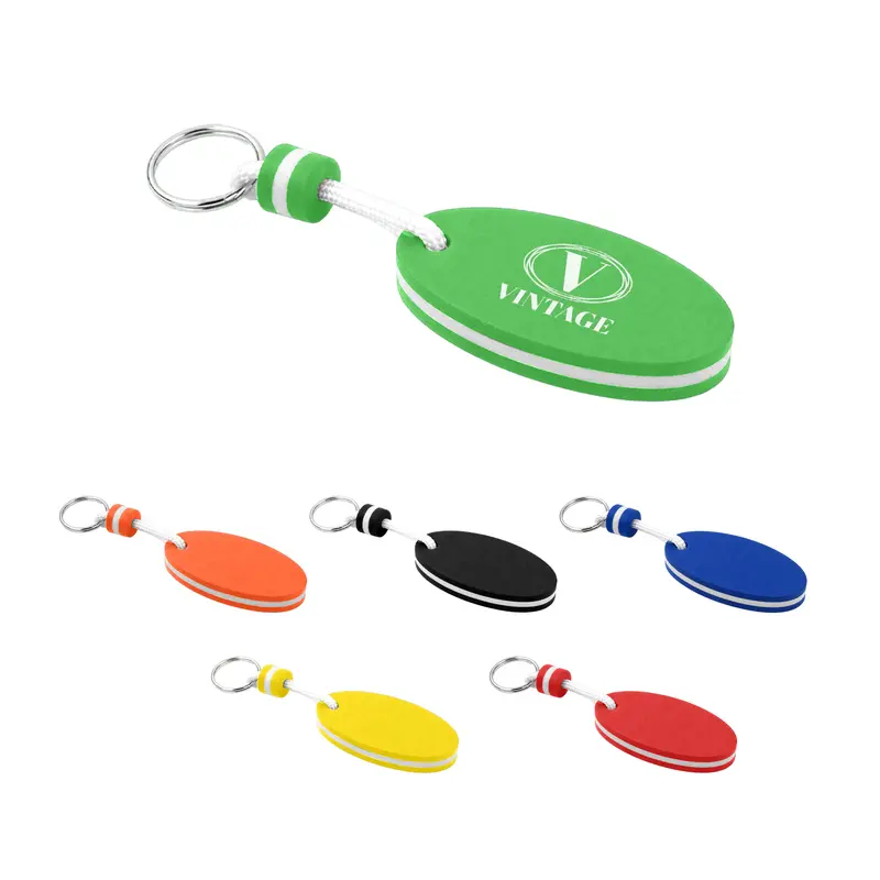 EVA Floating Keychain – Keyrings – available in black, blue, green, orange colours and 2 more