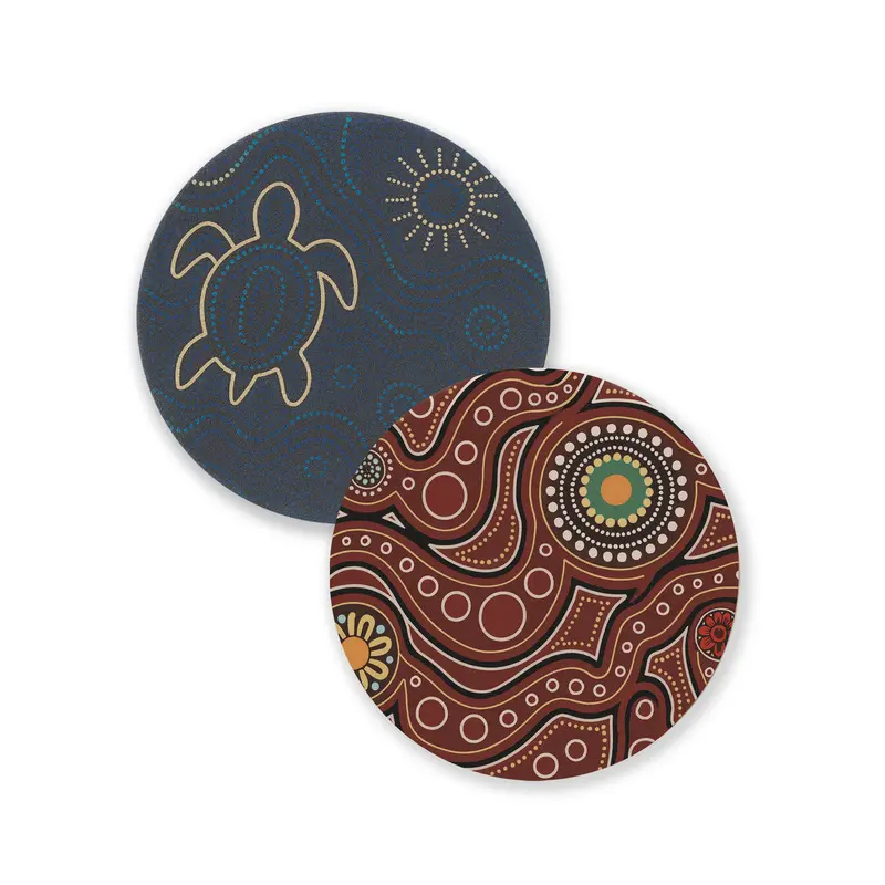 Round Soft Diatomaceous Coaster – Coasters – available in multi colour