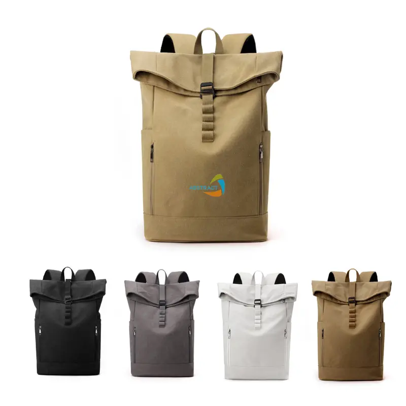 Canvas Roll Top Vintage Backpack – Backpacks
