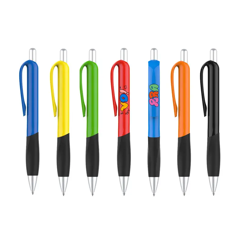 Muscle Pen - Colour Barrel – Plastic Pens – available in black, blue, green, orange colours and 2 more
