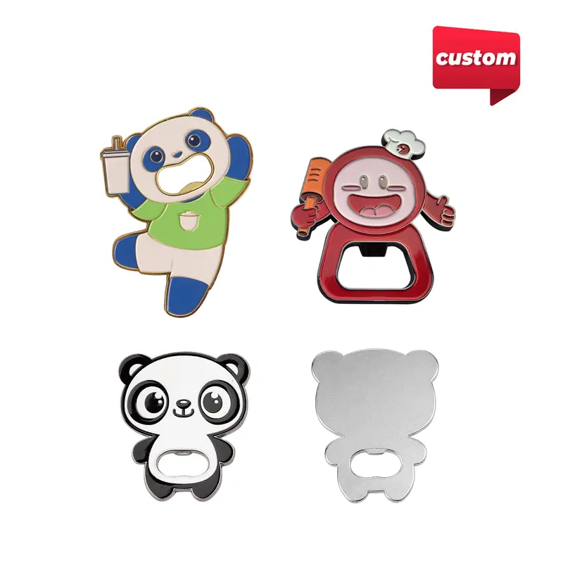 Custom shape metal bottle openers – Misc Drinkware – available in multi colour