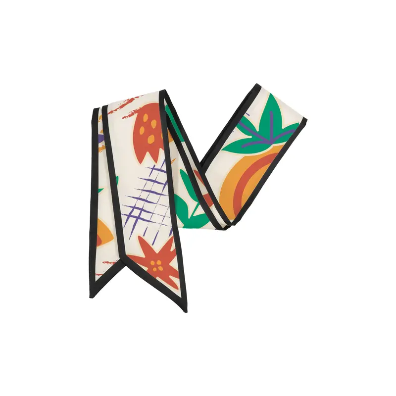 Twill Weave Narrow Scarf – Scarves – available in multi colour