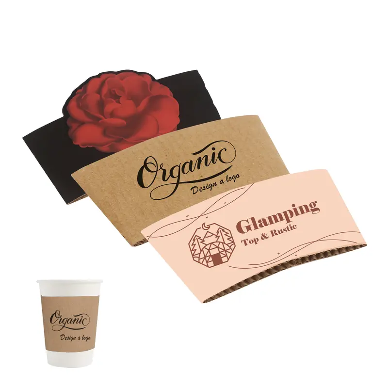 Paper Cup Sleeves – Misc Drinkware – available in beige, multi colours
