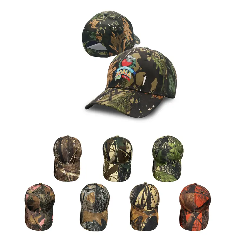 6 Panel True Timber Camouflage Cap – Baseball Caps – available in beige, brown, green, grey colours and 3 more