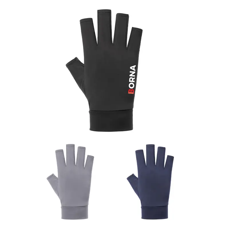 Sun Protection Fingerless Gloves – Accessories – available in black, blue, grey colours