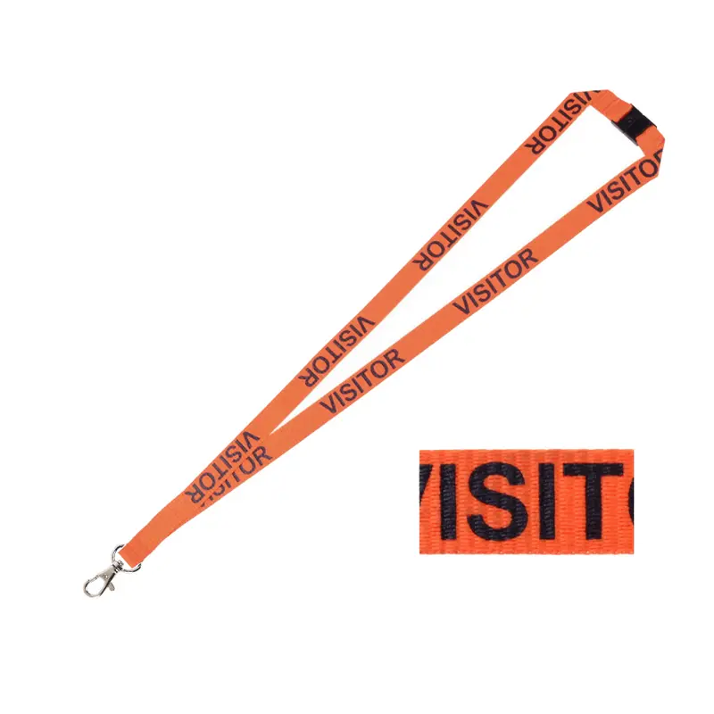 Visitor Lanyard – Lanyards – available in orange colour