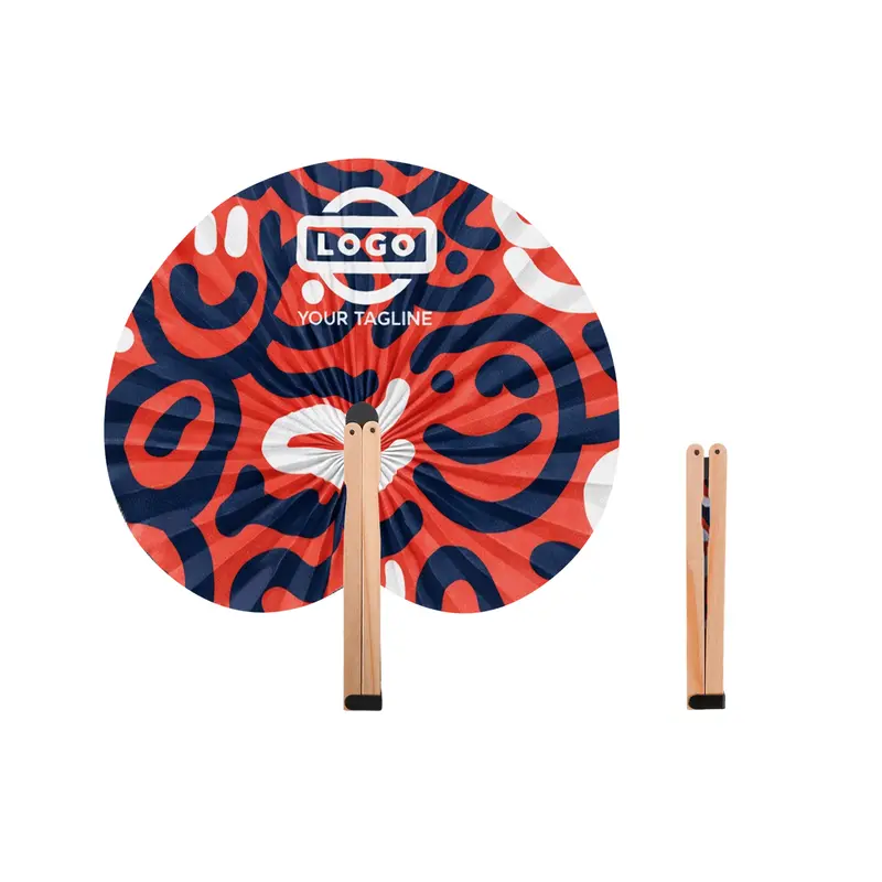 Peach Shape Wooden Paper Fan – Misc Events