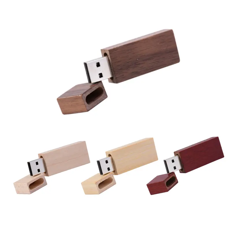 Rectangle Wooden Flash Drive – USB Drives