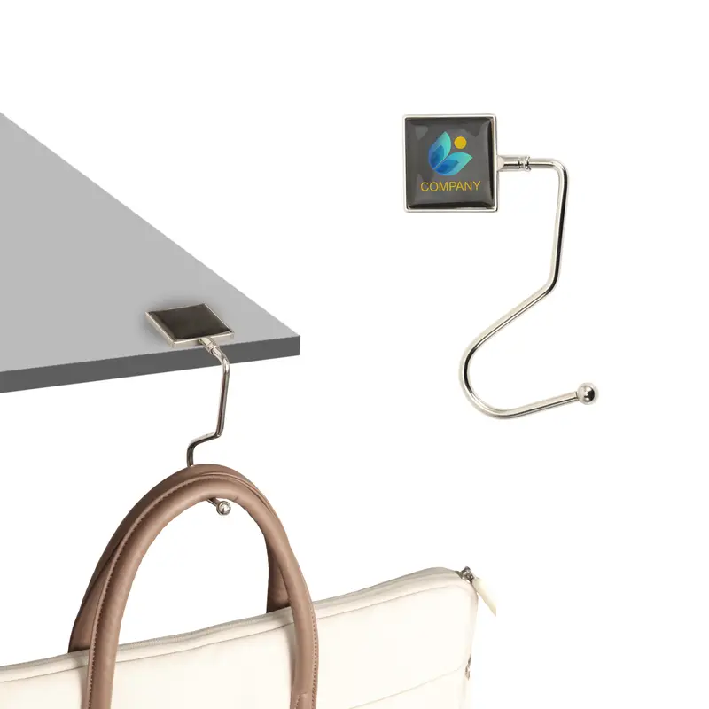 Square Curved Desk Hook – Misc Tools – available in silver colour