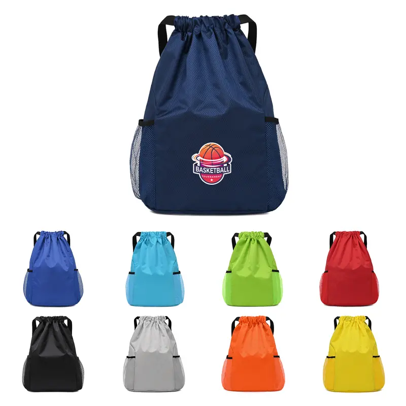 Fitness Drawstring Backpack – Drawstring Bags – available in black, blue, green, grey colours and 3 more