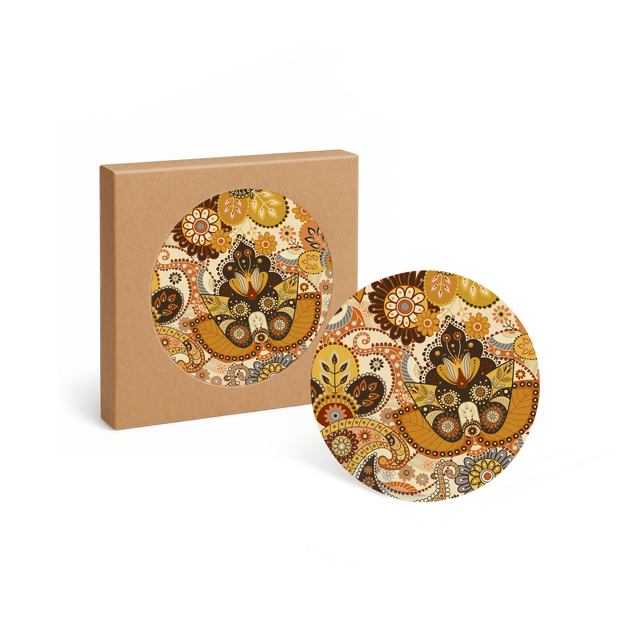 Round Ceramic Coaster