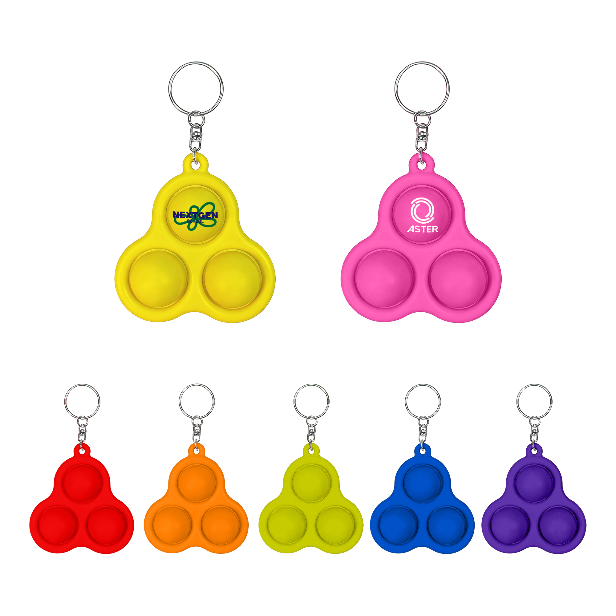 Pop 3 Bubbles Keychain