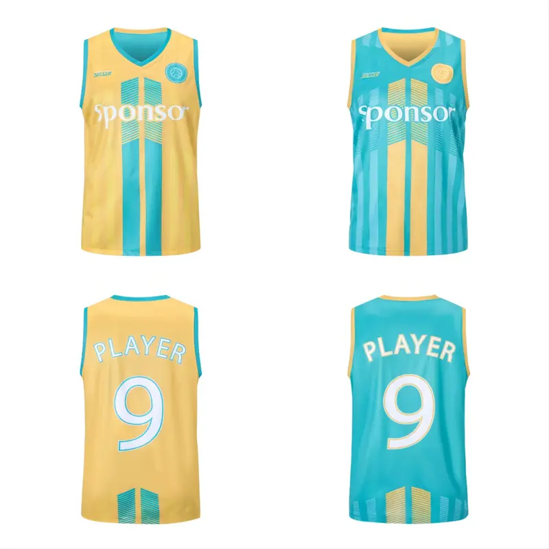 Unisex Adults 100% Polyester Sublimated Reversible Basketball Singlet – Singlets