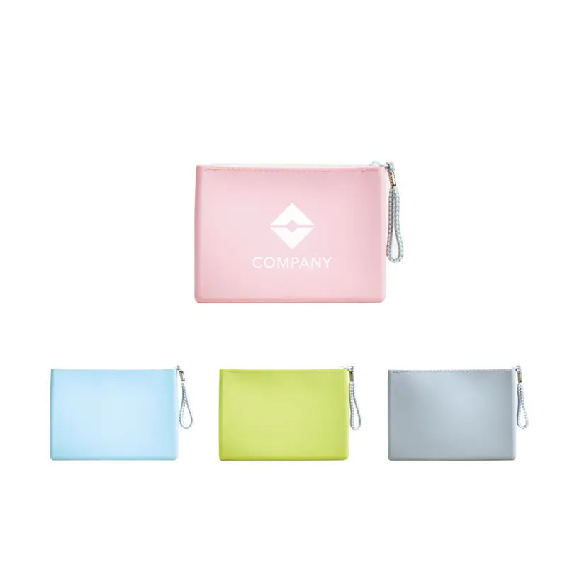 Silicone Cosmetic Pouch – Misc Bags – available in blue, green, grey, pink colours