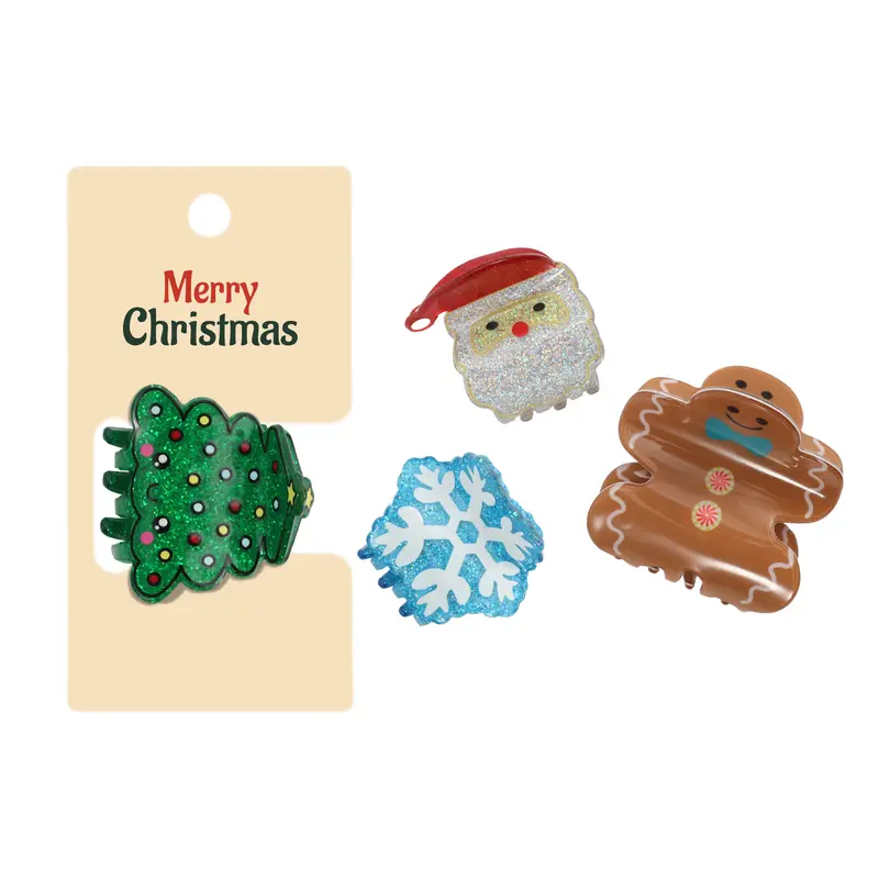 Christmas Hair Claws B – Misc Headwear – available in multi colour