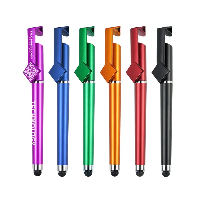 3 in 1 QR Code Pen – Coloured Pencils – available in black, blue, green, orange colours and 2 more