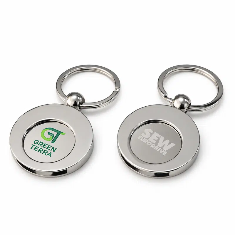 Round Trolley Coin Keyring