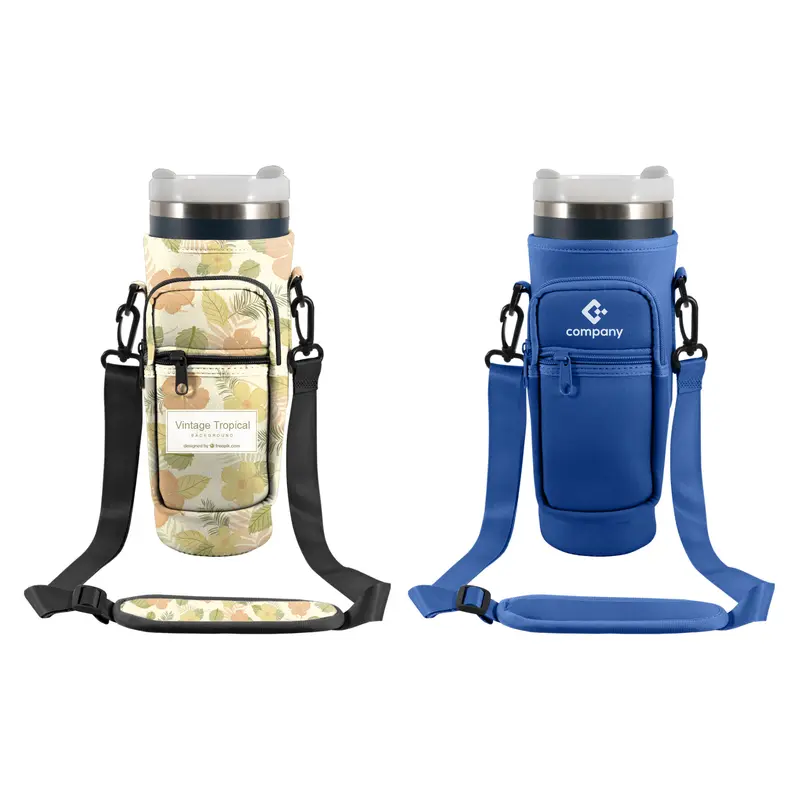 Water Bottle Carrier Bag With Phone Pocket For Stanley Cup – Drink Bottles – available in multi colour