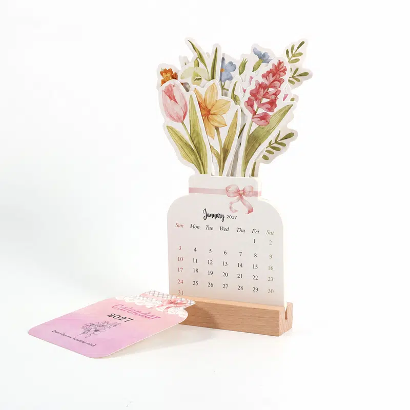 Flowers Desk Calendar – Calendars – available in multi colour