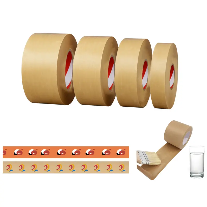Water Activated Gummed Kraft Paper Tape – Misc Print – available in beige, multi, white colours