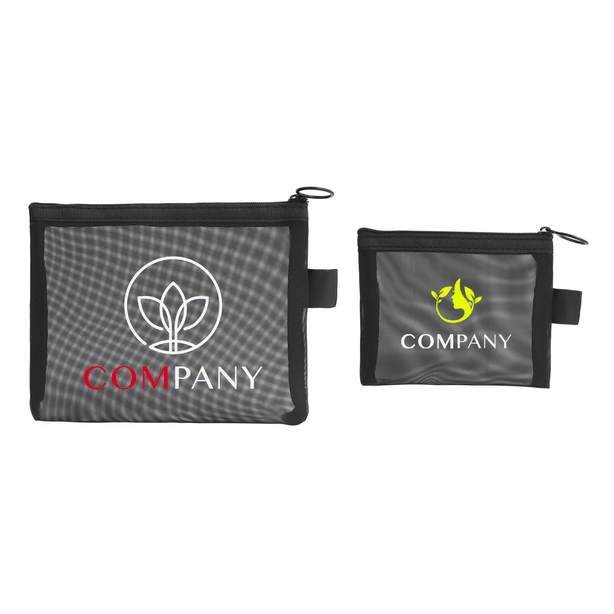 Nylon Mesh Flat Cosmetic Bag