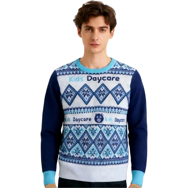 Unisex Winter Acrylic Cotton Jacquard Sweater – Pullovers – available in multi colour
