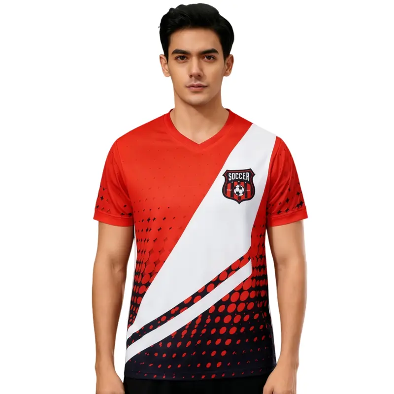 Unisex Adults 100% Polyester Sublimated Football Jersey – T Shirts – available in multi colour